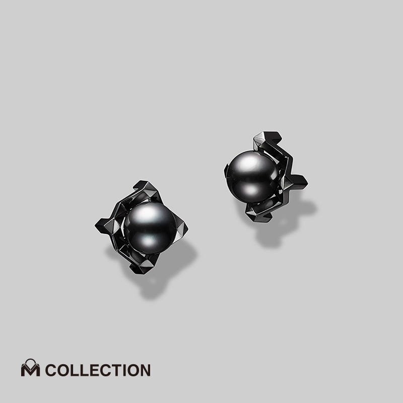 Mikimoto black clearance pearl earrings